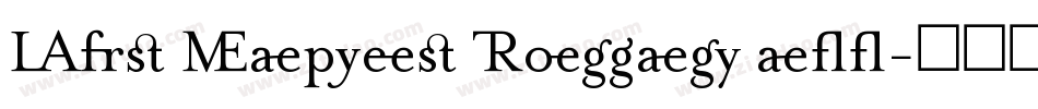 Mrs Eaves Roman all字体转换